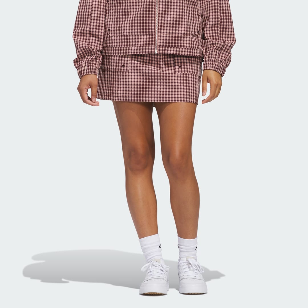 Sukňa adidas Performance Ultimate365 Gingham Skort Ružová | JE9926, 0