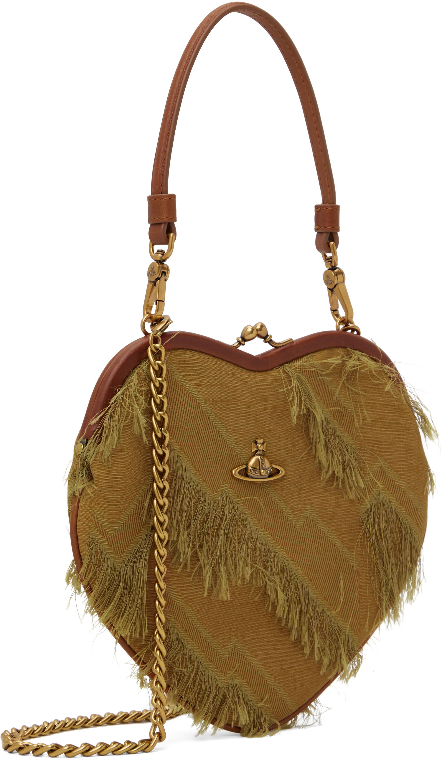 Kabelka Vivienne Westwood Vivienne Westwood Belle Heart Frame Bag with Fringes Žltá | 4B01000CW-W013M-, 1