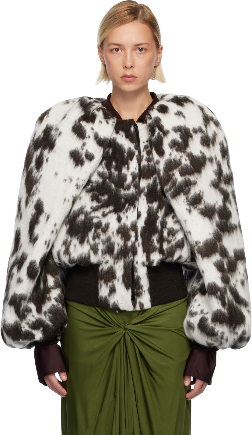 Bomber bunda Dries Van Noten Dries Van Noten Spotted Brushed Bomber Jacket Rôznofarebný | 252-010525-2288