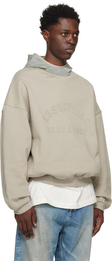 Mikina Fear of God Essentials Nylon Fleece Hoodie Šedá | 202SP244315F, 1