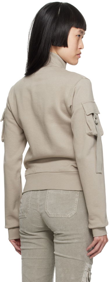 Mikina Blumarine Cargo Pocket Sweatshirt Béžová | A344F002A, 2