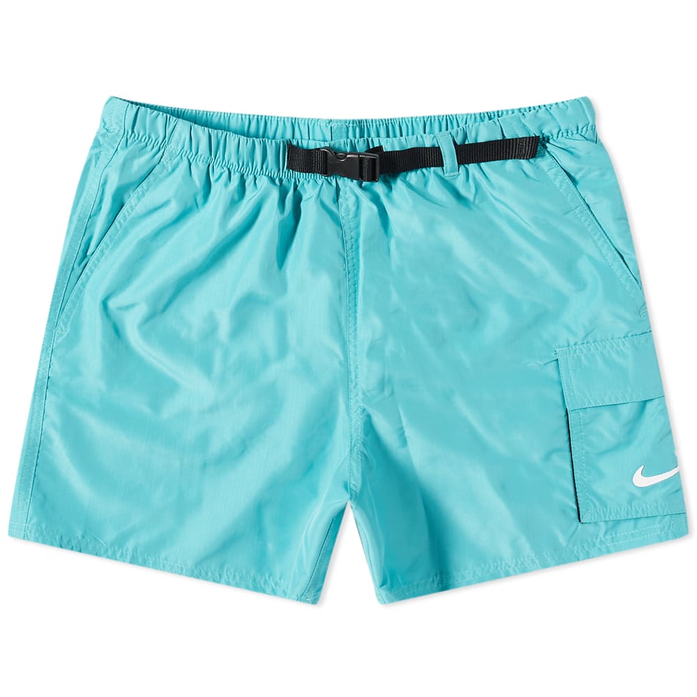 Plavky Nike Swim Belted 5 Volley Shorts "Washed Teal" Tyrkysová | NESSB522-339, 0