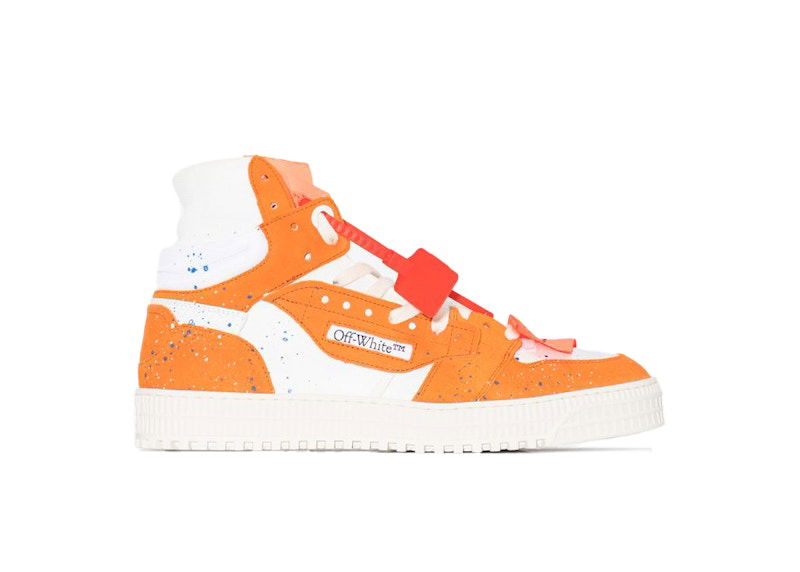 Tenisky a topánky Off-White 3.0 Off Court High-Top White Orange Paint Splatter (Women's) Oranžová | OWIA112G20LEA0010120
