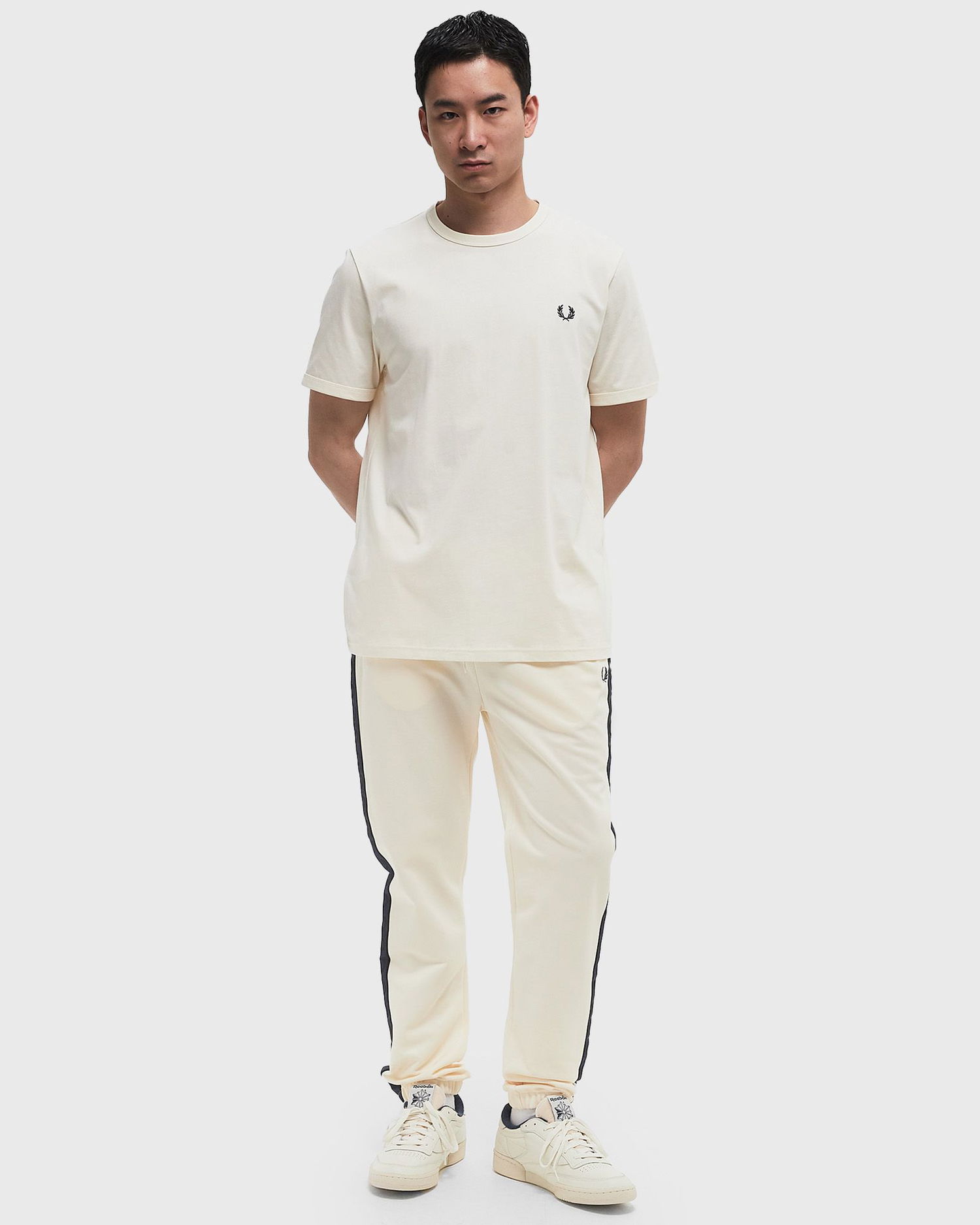 Tričko Fred Perry Fred Perry Ringer T-Shirt XXL Béžová | M3519-170, 1