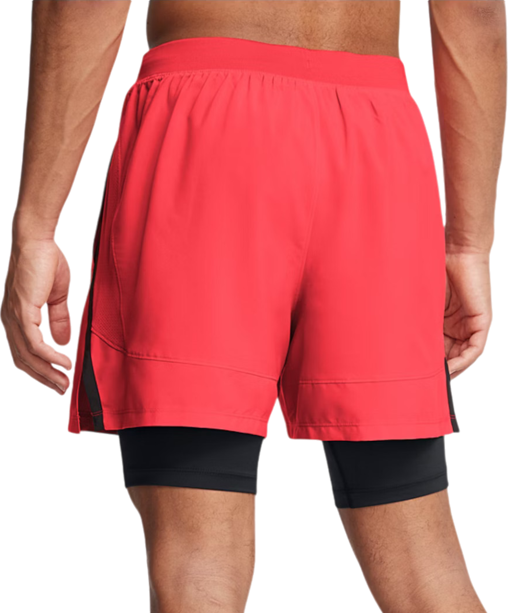 Šortky Under Armour Shorts UA LAUNCH 5 2-IN-1 Červená | 1382640-713, 1