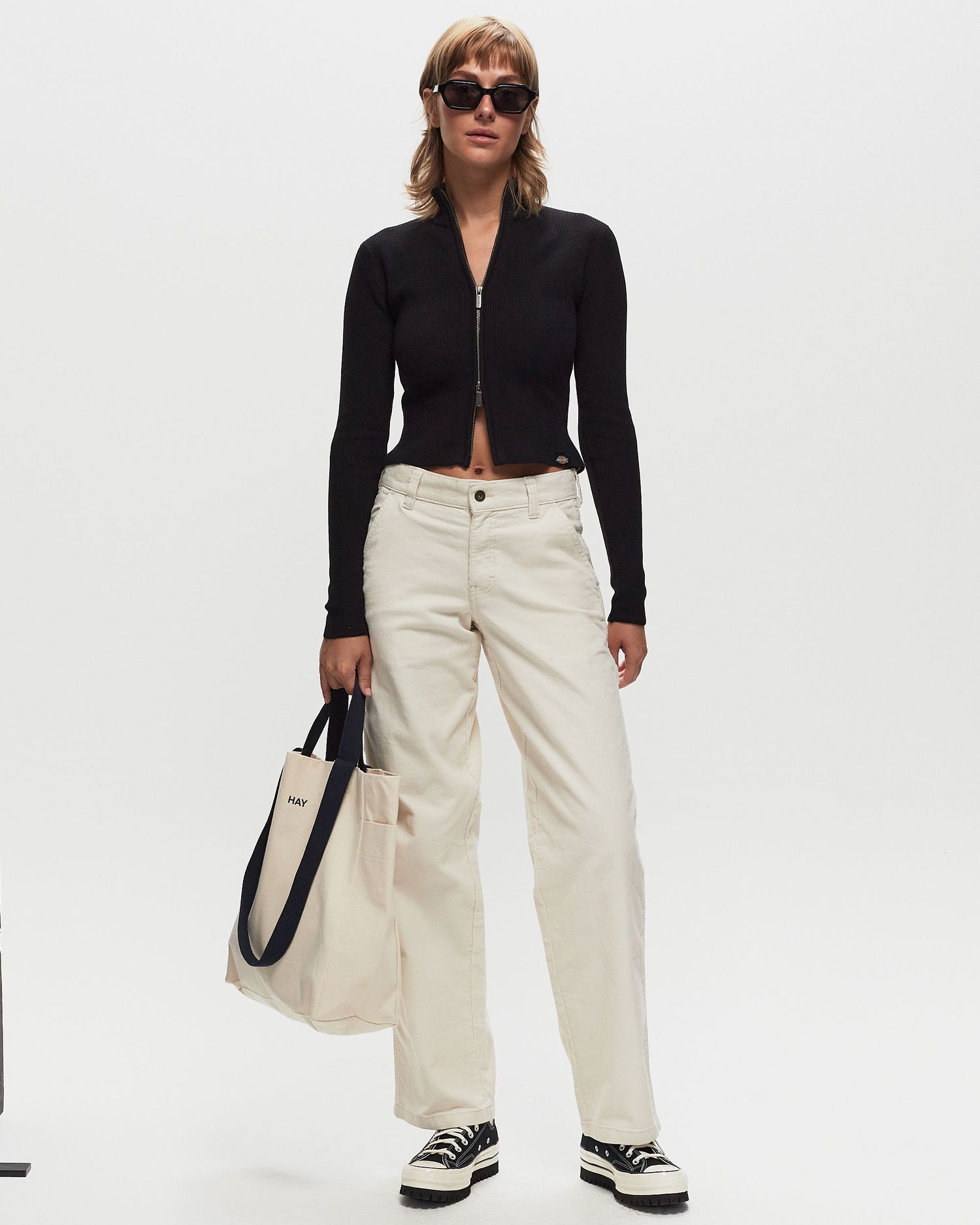 Nohavice Dickies Corduroy Carpenter Trousers Čierna | 0A863Z, 1