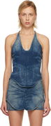 De-Janice-S Denim Halter Top