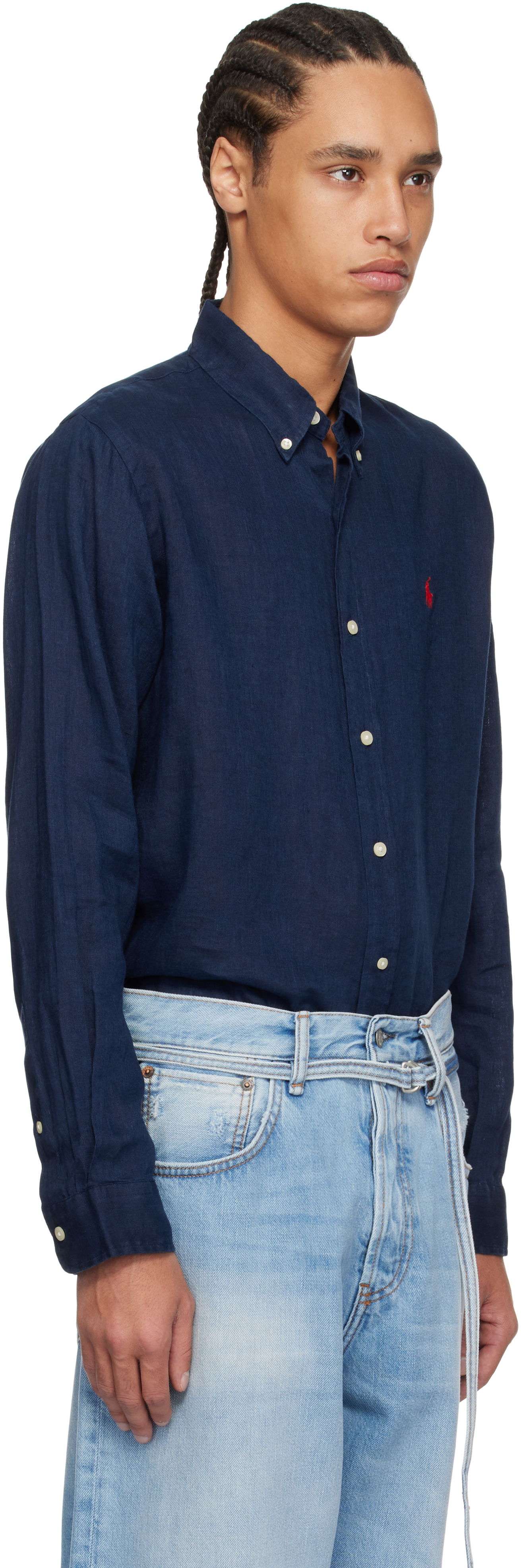 Košeľa Polo by Ralph Lauren Ralph Lauren Classic Fit Lightweight Linen Shirt Navy | 710966292006, 1