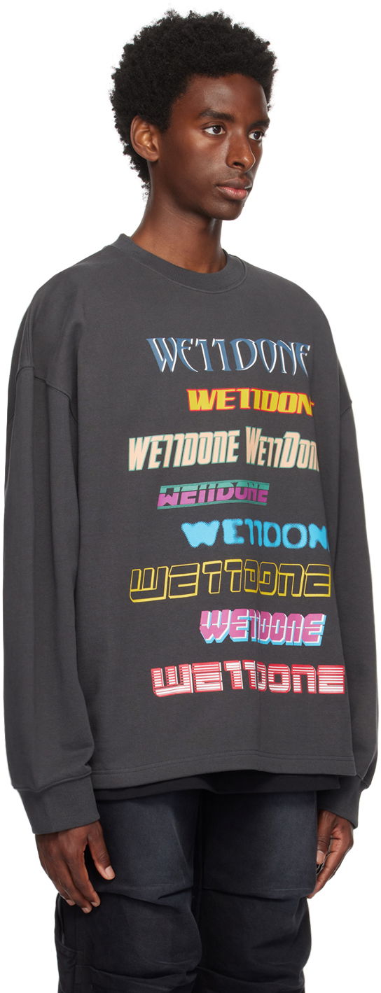 Mikina We11done We11done Graphic Sweatshirt Šedá | WD-TP5-19-114-U-CH, 1