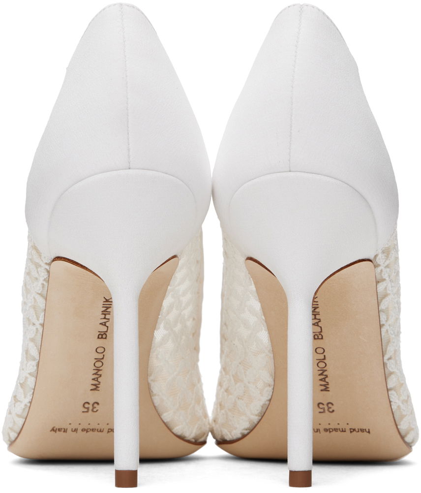 Doplnky Manolo Blahnik Manolo Blahnik BBLA Lace Pumps Biela | 423-1744, 1