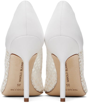 Doplnky Manolo Blahnik Manolo Blahnik BBLA Lace Pumps Biela | 423-1744, 1