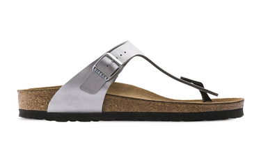 Tenisky a topánky Birkenstock Birkenstock Gizeh Birko-Flor Silver Narrow Fit Metalická | 43853, 0