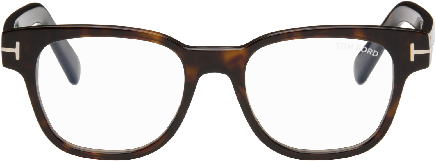 Slnečné okuliare Tom Ford Tom Ford Square Blue Block Glasses Hnedá | FT5977-B_50052, 0