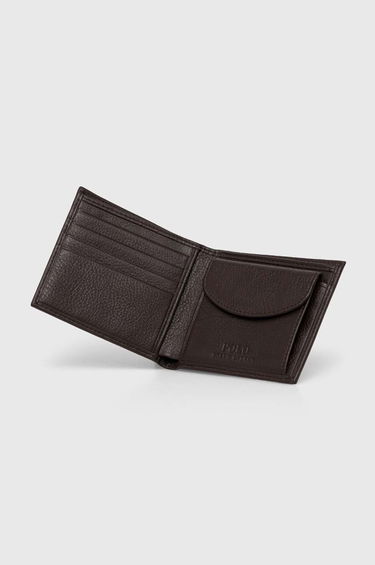 Peňaženka Polo by Ralph Lauren SMOOTH LEATHER C-WALLET Hnedá | 405914235001=405526127001, 3