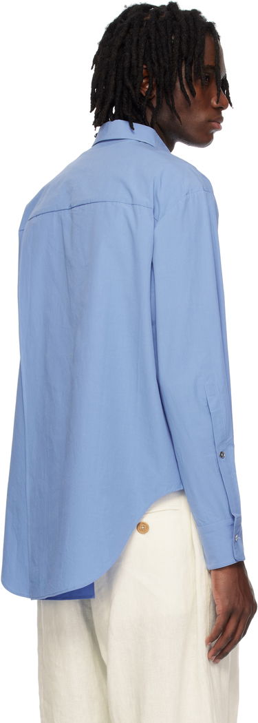 Košeľa Eckhaus Latta Eckhaus Latta Notebook Shirt Modrá | 1216-EL-PS25-FB - FRENCH BLUE, 2