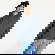 Regular Flag Zip Through Hoodie New Charcoal