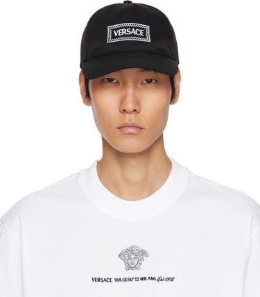Šiltovka Versace Versace Embroidered Drill Cap Čierna | 1010746_1A11316, 0
