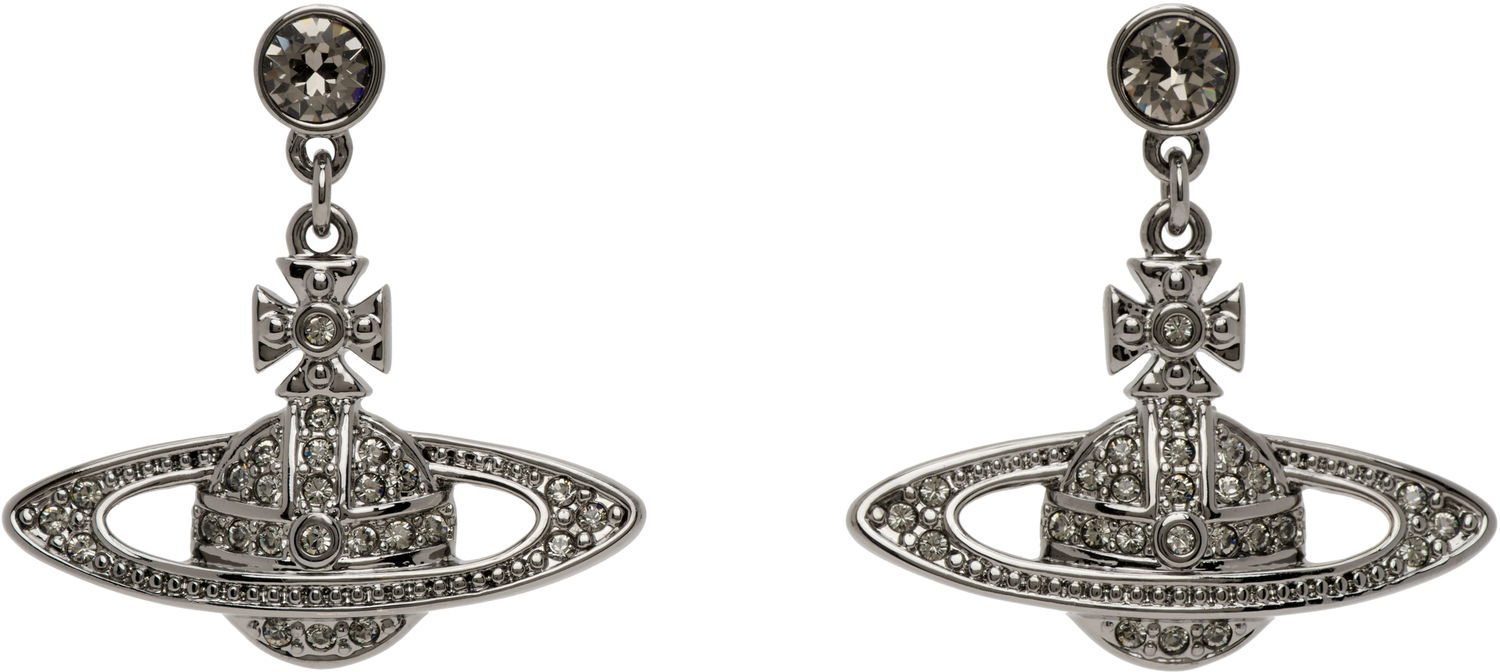 Náušnice Vivienne Westwood Mini Bas Relief Earrings Metalická | 62020025-02S108-CN, 0