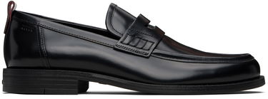 Tenisky a topánky BOSS HUGO Leather Loafers with Rubber Sole Čierna | 50548591, 0