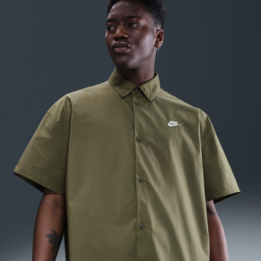 Košeľa Nike Nike Club Short Sleeve Button-Up Shirt Zelené | HJ2026-222, 0
