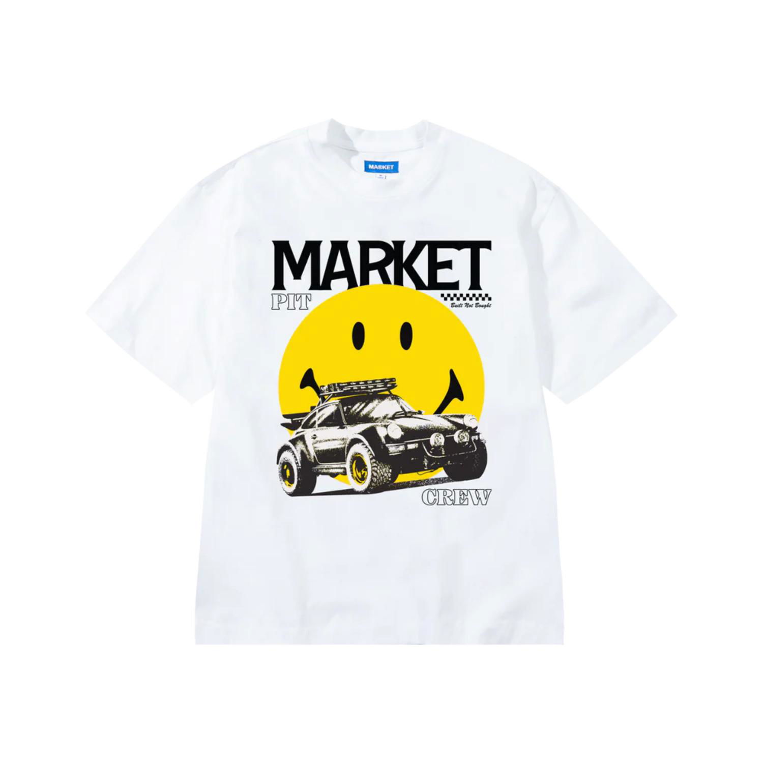 Tričko MARKET Smiley All Four T-Shirt Biela | SS0217-WHITE, 0