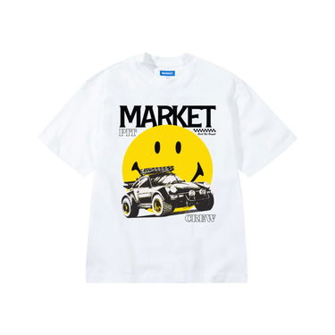 Tričko MARKET Smiley All Four T-Shirt Biela | SS0217-WHITE, 0