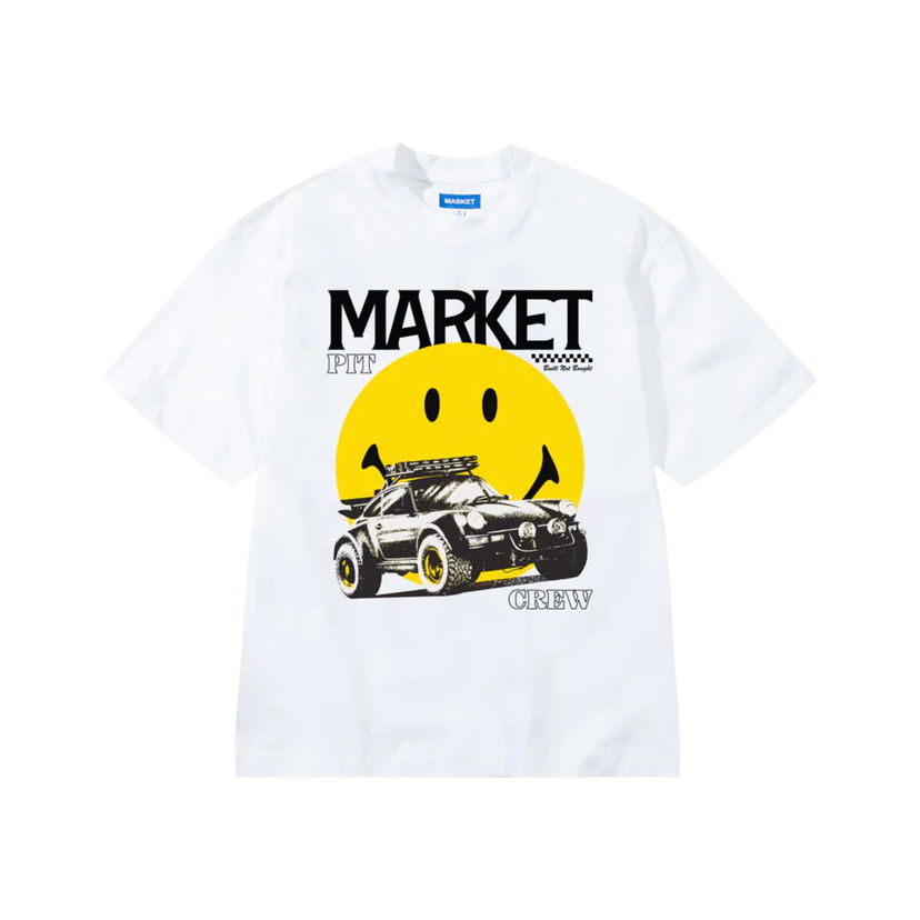 Tričko MARKET Smiley All Four T-Shirt Biela | SS0217-WHITE
