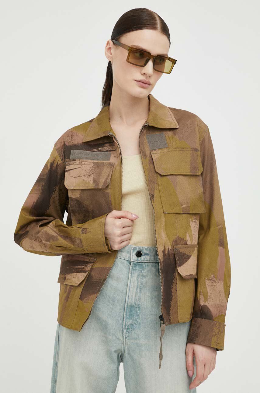 Bunda G-Star Raw OversizeD Jacket Hnedá | D23014.D386, 0