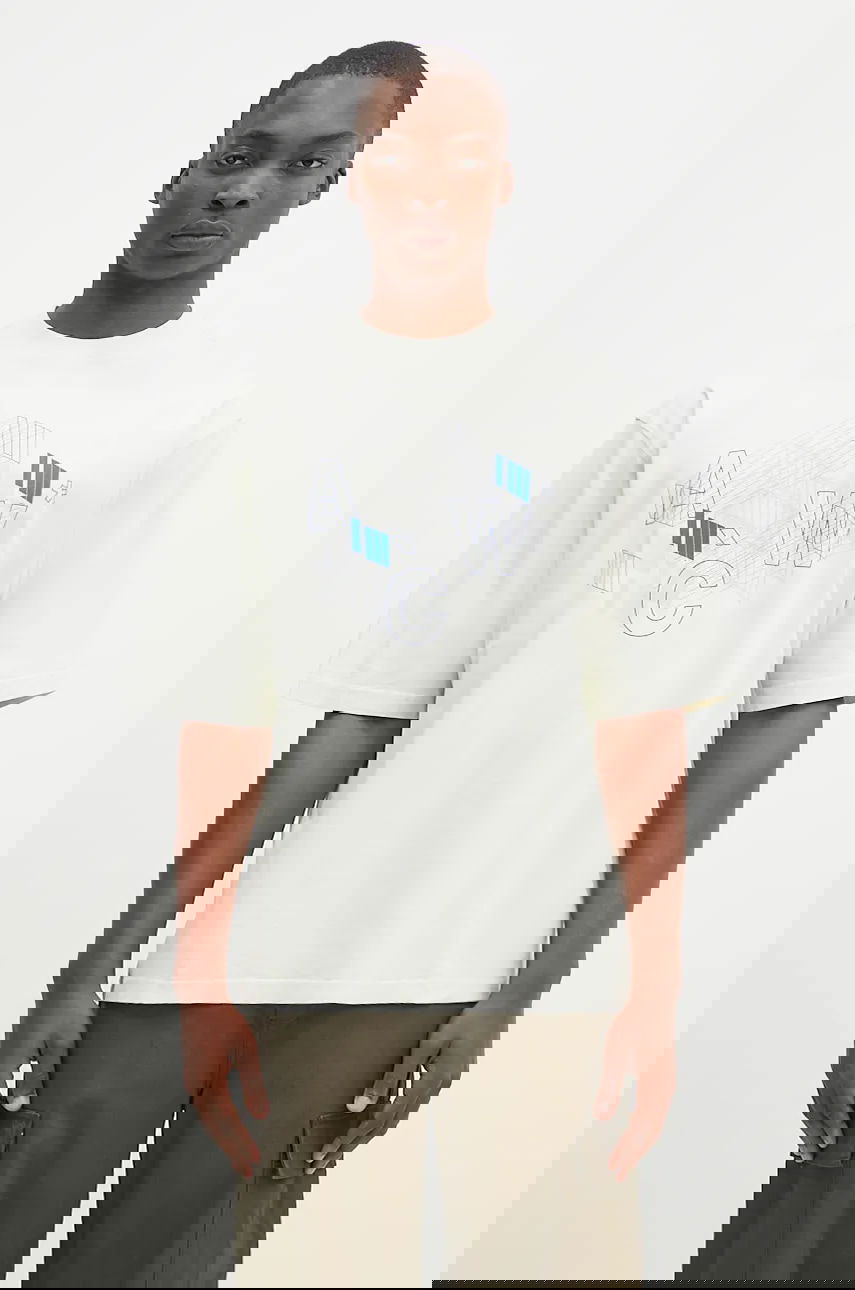 Tričko A-COLD-WALL* A-COLD-WALL* Schematic Cotton T-shirt with graphic print Béžová | ACWMTS198, 0