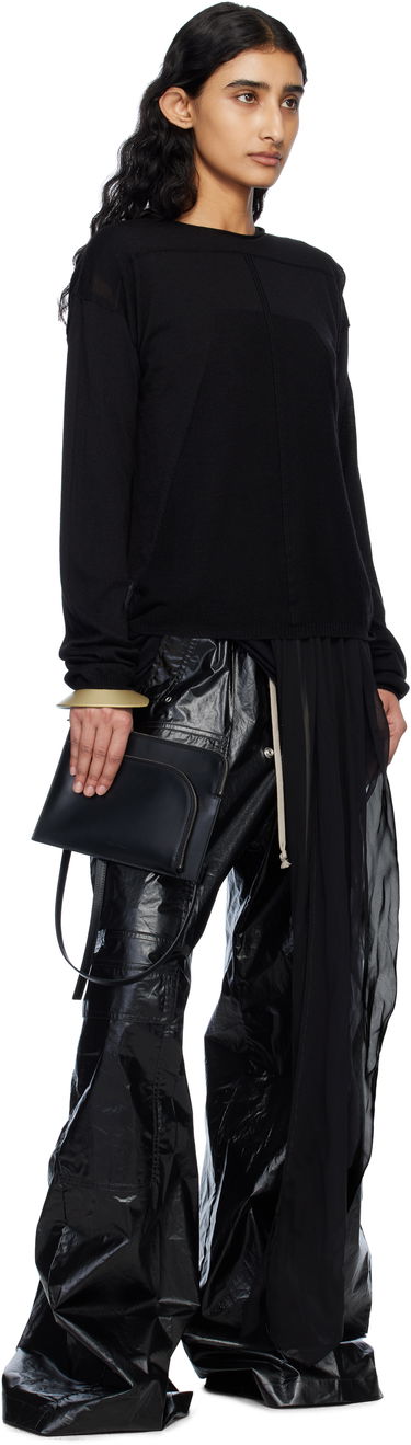 Taška cez rameno Rick Owens Rick Owens Hollywood Club Leather Pouch Čierna | RA01E0620 LGEL, 3