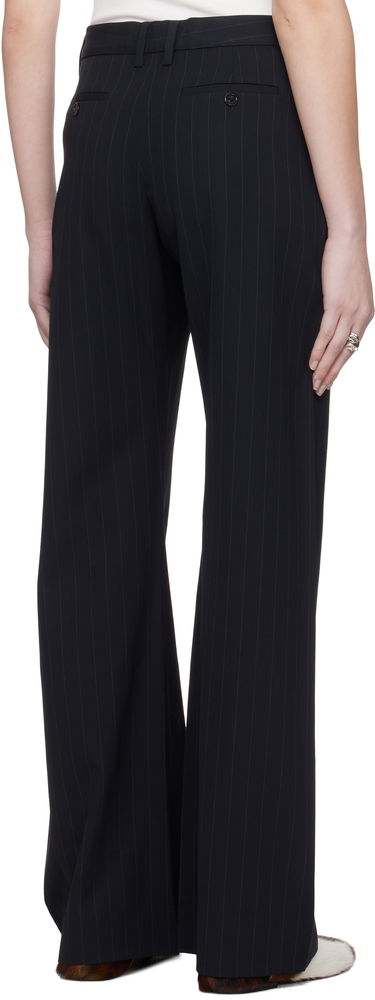 Nohavice Acne Studios Acne Studios Pinstripe Trousers Čierna | AK0873-, 2