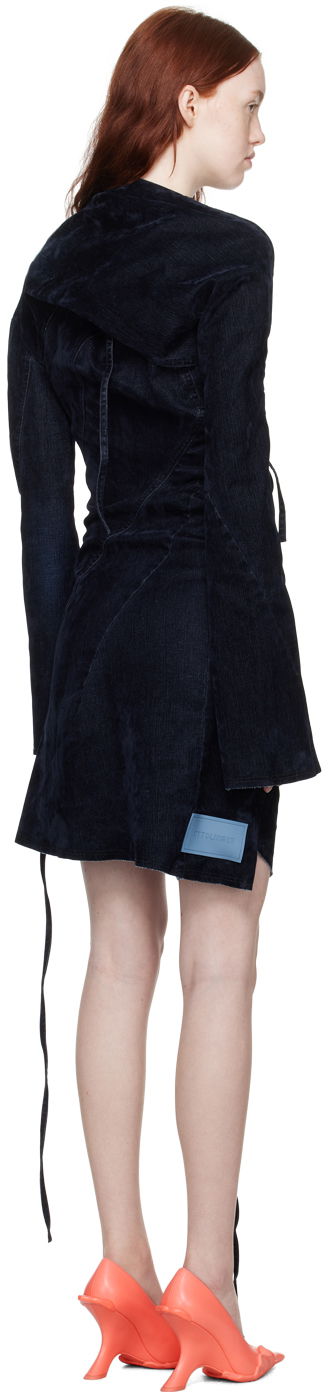 Šaty Ottolinger Ottolinger Twisted Denim Minidress Navy | 1704310, 2