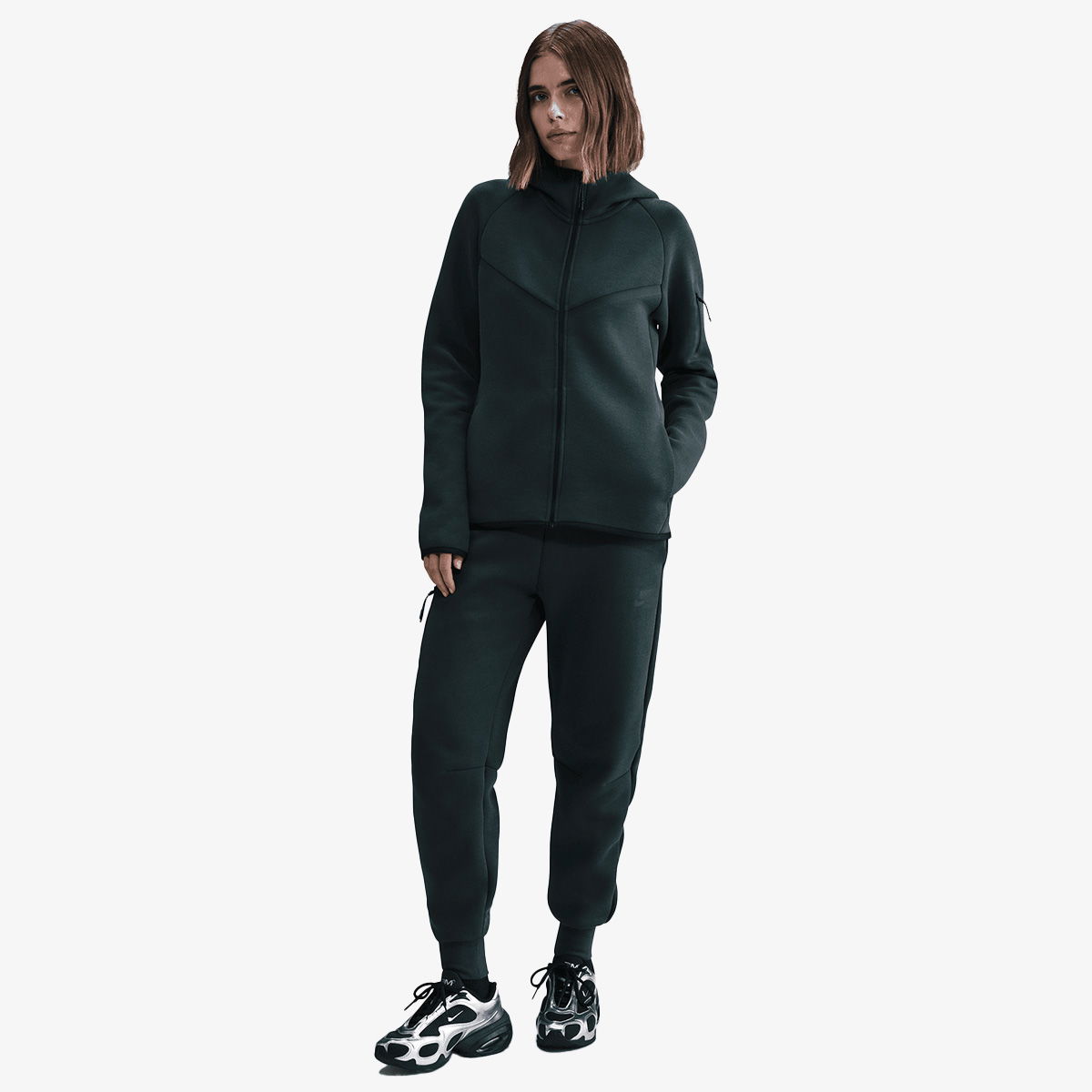 Mikina Nike Tech Fleece Full-Zip Hoodie Zelené | HV6747-390, 0