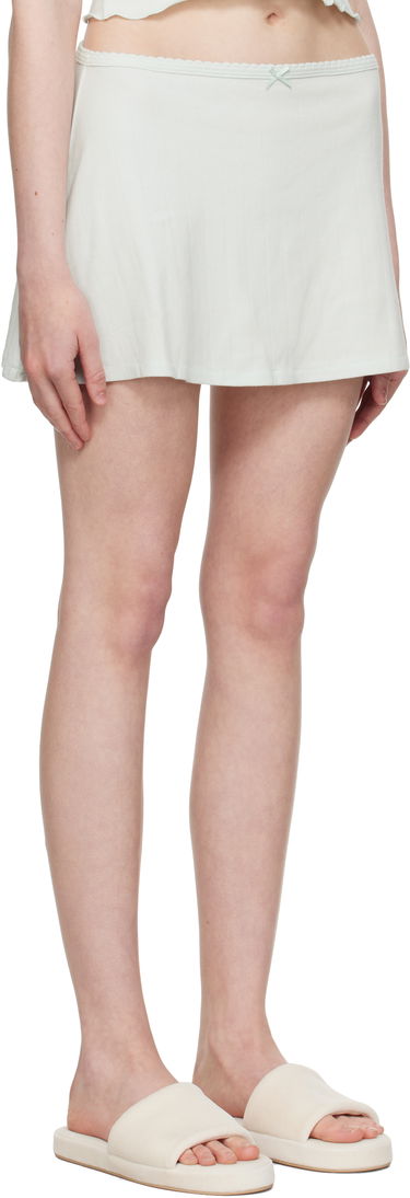 Sukňa SKIMS SKIMS Drop Needle Pointelle Miniskirt Zelené | SK-SKT-8968W, 1