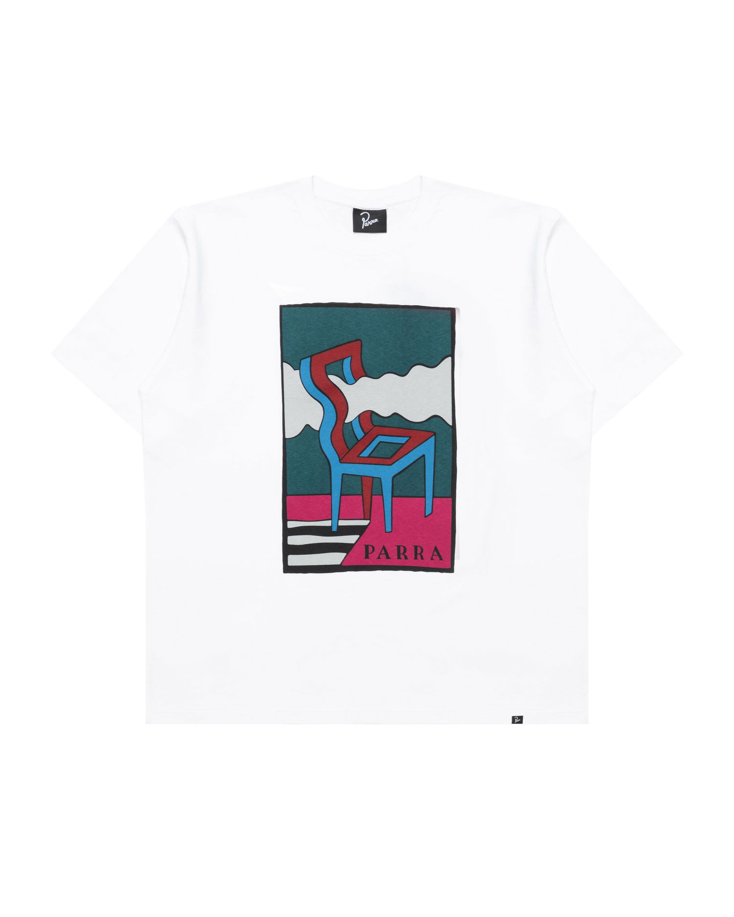 Tričko By Parra Parra Smoke Chair Graphic T-Shirt Biela | 53500, 0