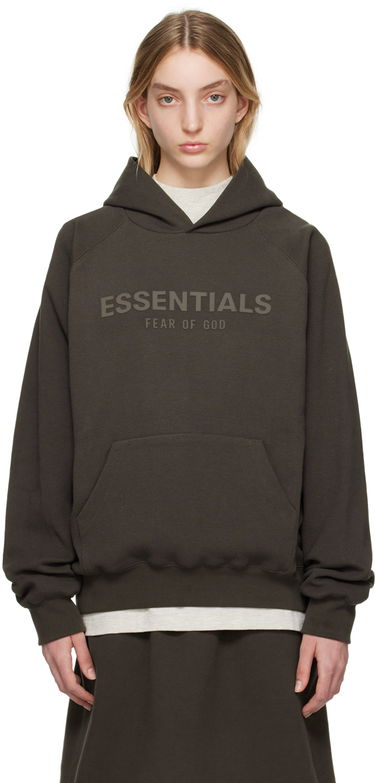 Mikina Fear of God Fear of God ESSENTIALS Raglan Waffle Knit Hoodie Hnedá | 192BT224020F, 0