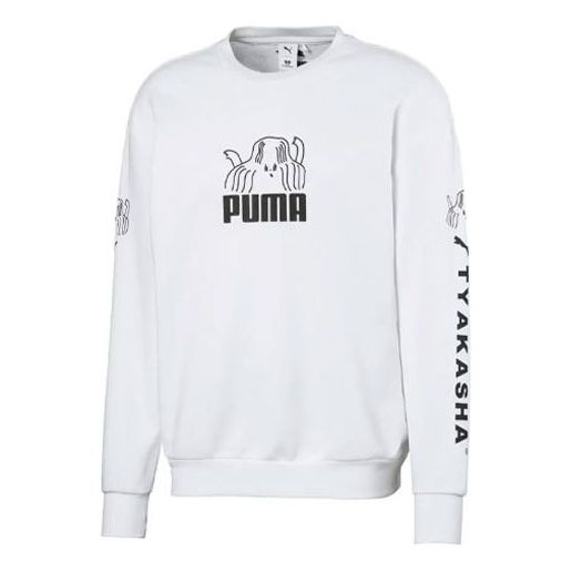Sveter Puma TYAKASHA Crewneck Sweatshirt Biela | 595562-02, 0