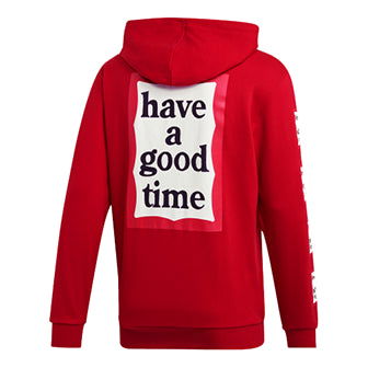 Mikina adidas Originals adidas Originals x Have A Good Time HAGT Hoodie Červená | EK0218, 0