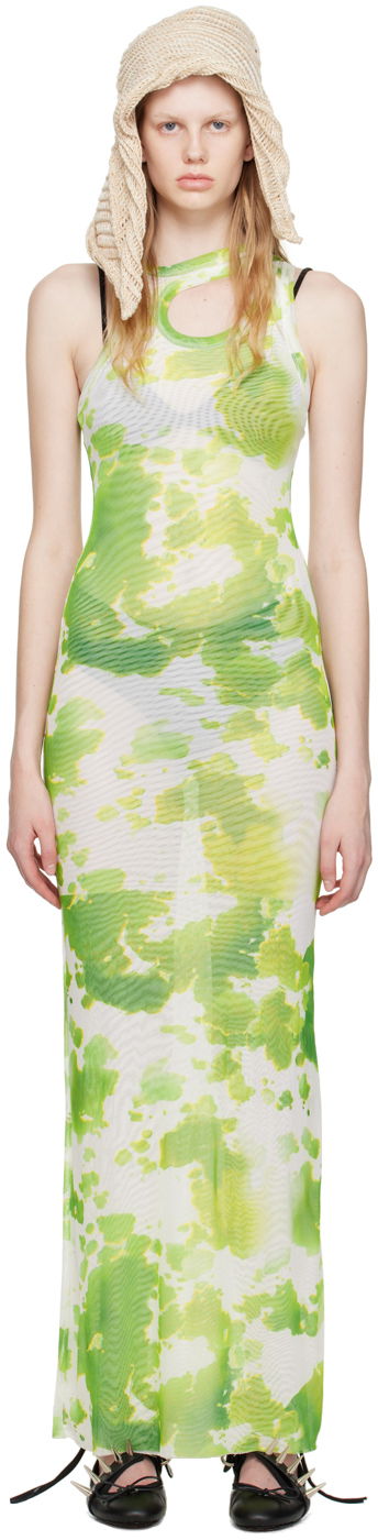 Šaty Ottolinger Ottolinger Exclusive Tie-Dye Maxi Dress Zelené | 100717, 0