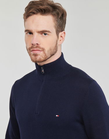 Sveter Tommy Hilfiger PIMA ORG CTN CASHMERE ZIP MOCK Béžová | MW0MW28049-DW5, 4