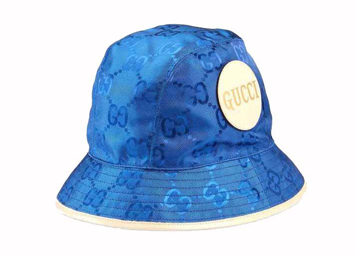 Klobúk Gucci Off The Grid Bucket Hat Blue/Beige Navy | 627115 4HK79 4377, 0
