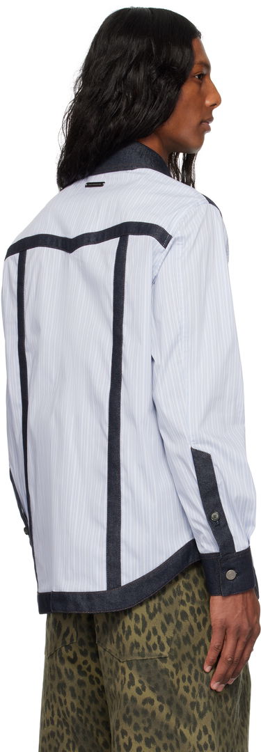 Košeľa Andersson Bell Andersson Bell Denim & Stripe Shirt Modrá | atb1274m, 2