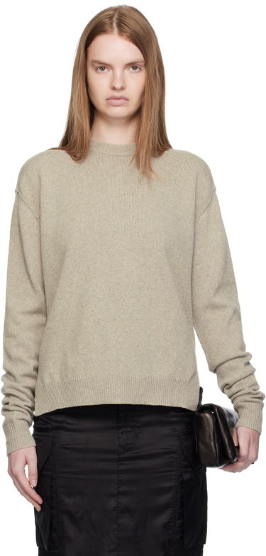 Sveter Rick Owens Rick Owens Concordians Round Neck Sweater Béžová | RP02E4679 WSBR, 0