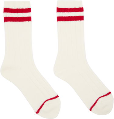 Ponožky UNDERCOVER UNDERCOVER Striped Socks Biela | UC2E4L01, 0