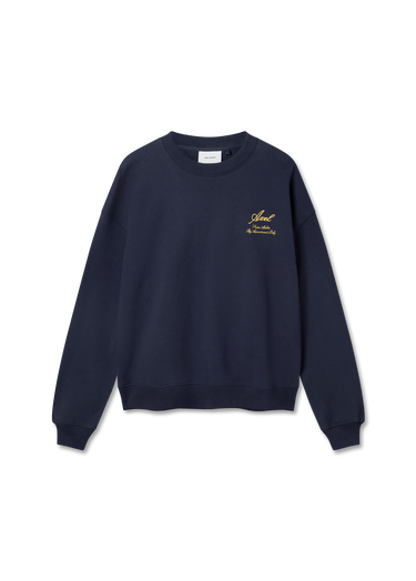Mikina AXEL ARIGATO Navy Blue Embroidered Sweatshirt Modrá | A3000002, 0