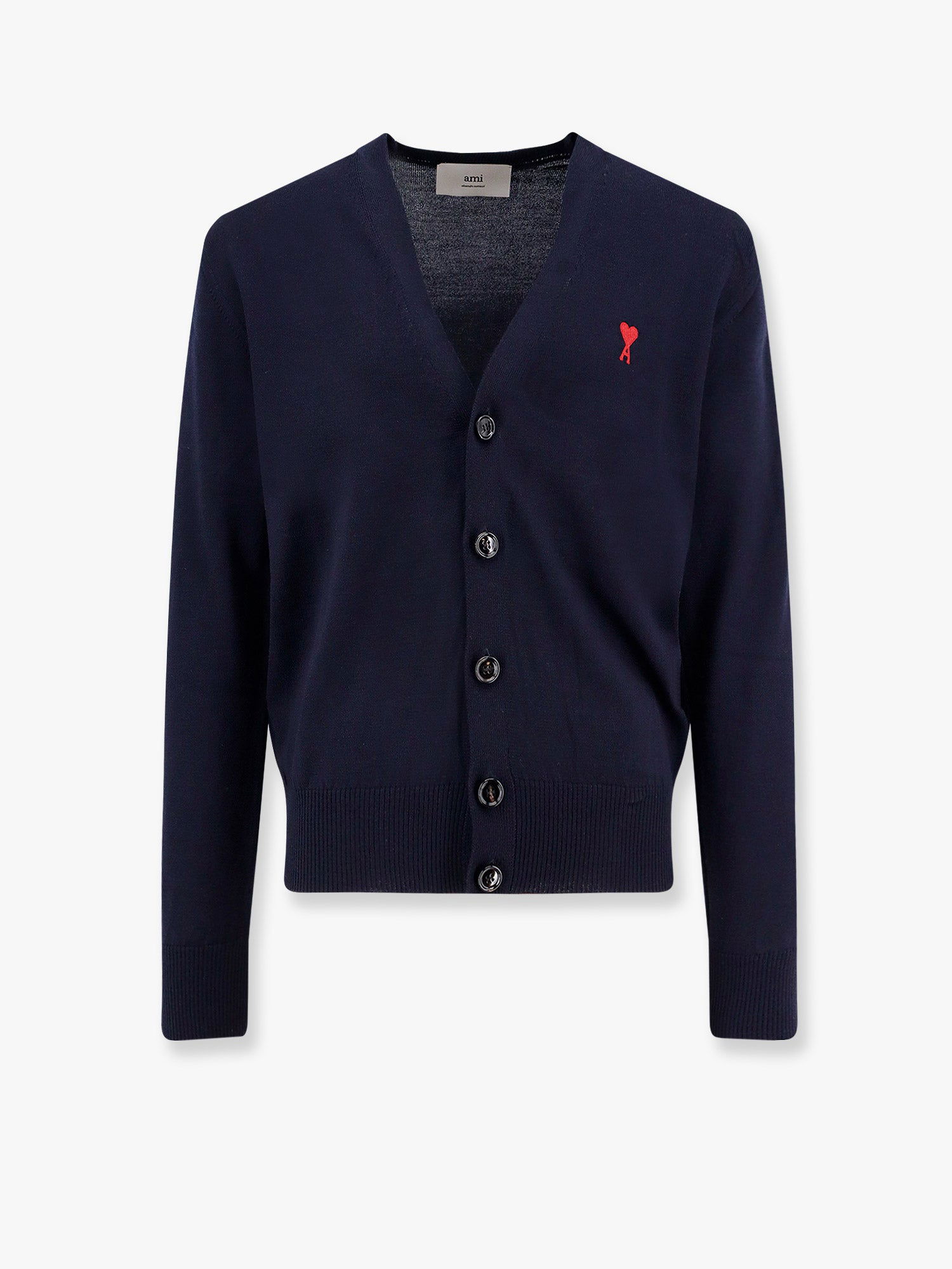 Sveter AMI Ami Paris Men's Cardigan Navy | BFHKC111KN0025430, 0