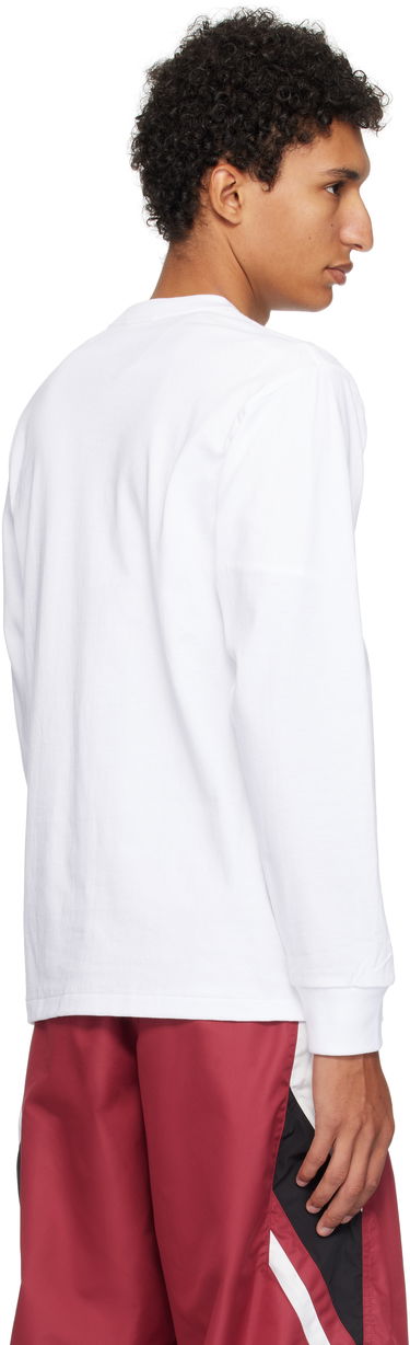 Tričko BAPE A Bathing Ape College Long Sleeve T-Shirt Biela | 001LTL301013M, 2