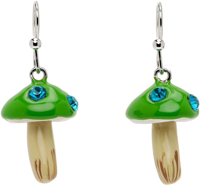 Náušnice Marni SSENSE x  Mushroom Earrings Zelené | ORMV0486A0 P6527, 0