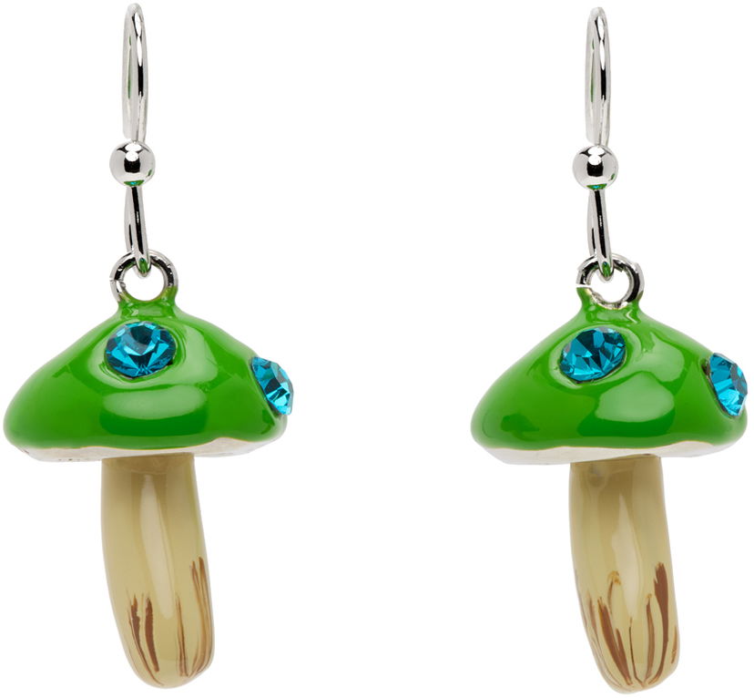 Náušnice Marni SSENSE x  Mushroom Earrings Zelené | ORMV0486A0 P6527