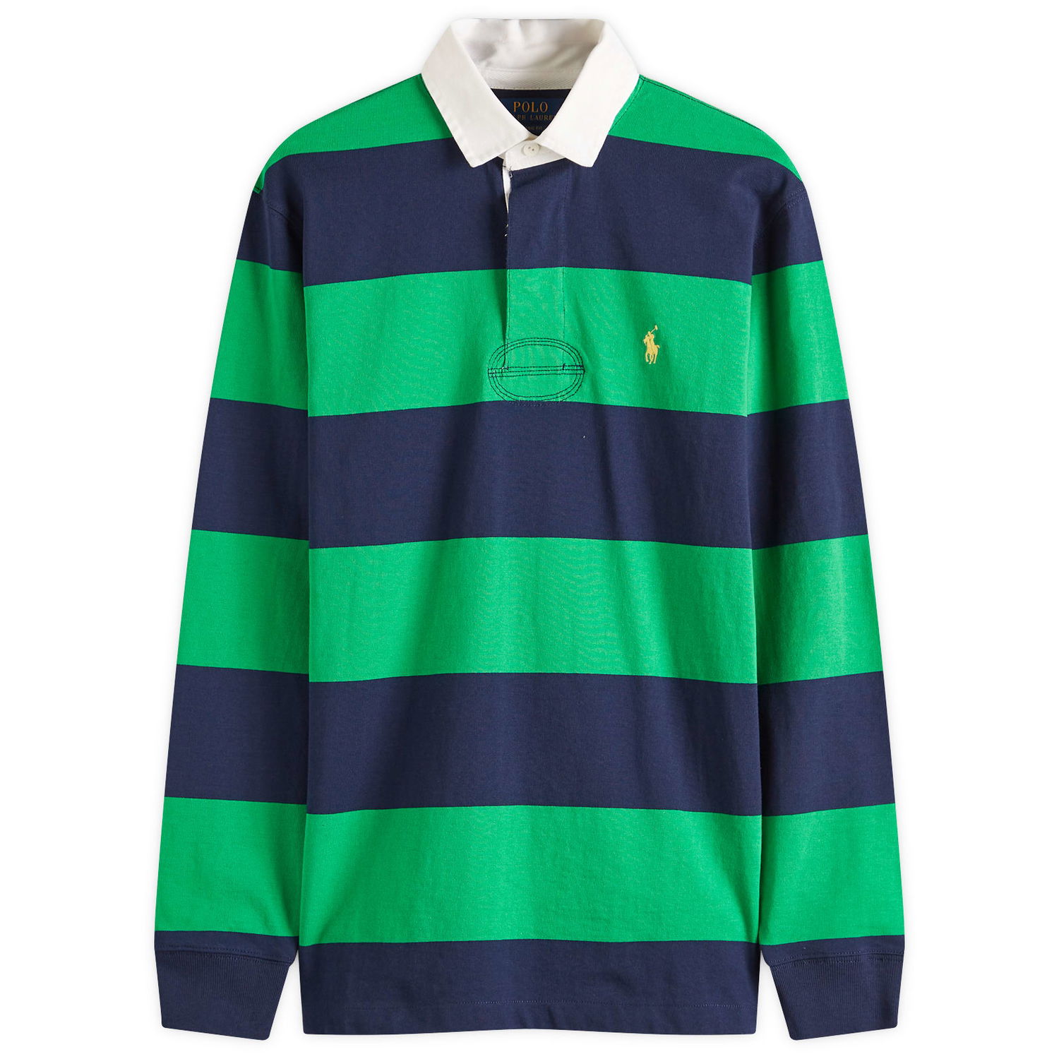 Polo tričko Polo by Ralph Lauren Ralph Lauren Long Sleeve Rugby Shirt, Size Large Zelené | 710900566015, 1